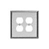 Double Duplex Metal Mirror Plate