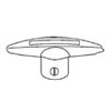 STB T-Crank Casement Operator Handles 5/16" Spline