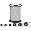 STB Hollow Ribbed Screen Spline - 500 Ft. Rolls 