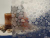 Clear Cobblestone Static Cling Window Film