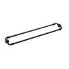 Rondo Cuttable Back-to-Back Towel Bar with Rosettes